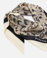 Foulard triangolare con stampa snake - | Pinko