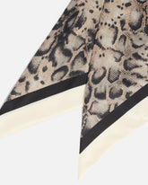 Foulard triangolare con stampa snake - | Pinko