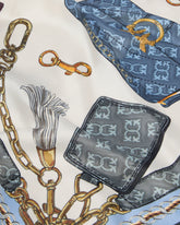 Tuch mit Taschenprint - Mehrfarbig Schwarz-Hellblau | Pinko