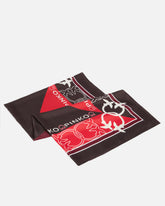 Foulard bicolor con loghi - | Pinko