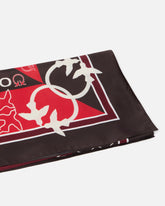 Foulard bicolor con loghi - | Pinko