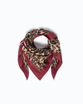 Scarf with spotted print - | Pinko