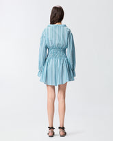 Striped cotton playsuit - | Pinko