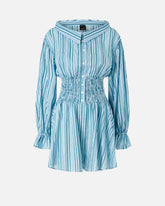 Striped cotton playsuit - | Pinko