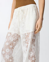 Hose aus floraler Rebrodé-Spitze - | Pinko