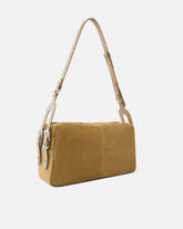 Borsa a spalla media Keeper Bag in suede - | Pinko