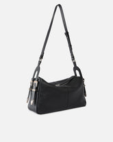 Mittelgroße Schultertasche Keeper Bag aus New Biker Leder - | Pinko