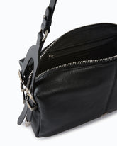 Borsa a spalla media Keeper Bag in pelle new biker - Nero | Pinko