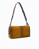 Keeper Bag medium shoulder bag in spray-effect suede - | Pinko