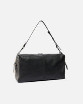 Keeper Bag large shoulder bag in new biker leather - | Pinko