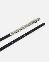 Cintura doppio giro in pelle con borchie 1,5 cm - | Pinko