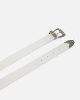 Gürtel aus glänzendem Leder mit Abschlusselementen aus Metall 3 cm - | Pinko