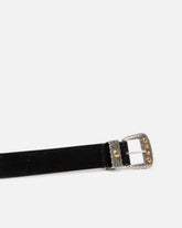 Cinturón de piel brillante con acabados metálicos 3 cm - | Pinko