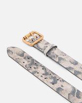Belt with python print, 4 cm - | Pinko