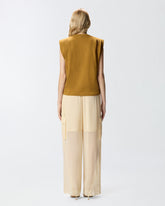 Sleeveless double jersey T-shirt - | Pinko