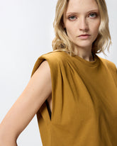 Sleeveless double jersey T-shirt - | Pinko