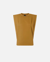 Sleeveless double jersey T-shirt - | Pinko