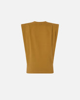 T-shirt smanicata in jersey doppio - | Pinko