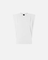 T-shirt smanicata in jersey doppio - | Pinko