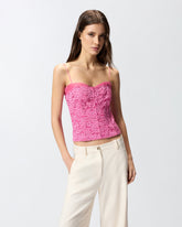 Top bustier in pizzo - | Pinko