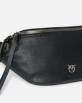 Small belt bag in new biker leather - | Pinko