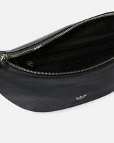 Riñonera pequeña de piel new biker - Negro | Pinko