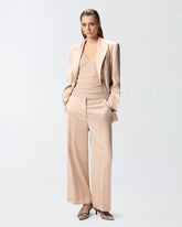 Top in pizzo floreale con spalline - | Pinko