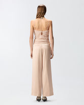 Top in pizzo floreale con spalline - | Pinko