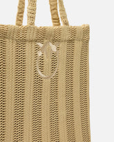 Borsa shopper media Easy Tote Bag in rafia - Beige | Pinko
