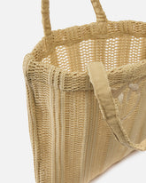 Borsa shopper media Easy Tote Bag in rafia - Beige | Pinko