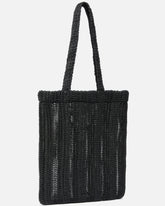 Średnia shopperka Easy Tote Bag z rafii - | Pinko