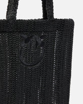 Średnia shopperka Easy Tote Bag z rafii - | Pinko