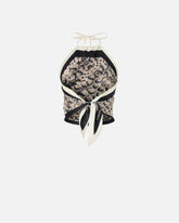 Cover-up top with snake print - | Pinko