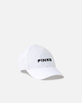 Cap with peak and embroidered logo - | Pinko