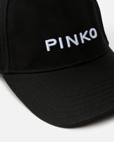Cap with peak and embroidered logo - | Pinko
