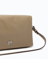 Medium crossbody Boston bag in new biker leather - | Pinko