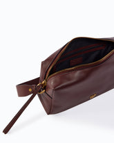 Medium crossbody Boston bag in new biker leather - Dark Red | Pinko