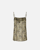 Top with cashmere print and lace - | Pinko