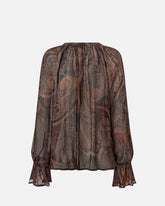 Blusa con stampa cachemire - | Pinko