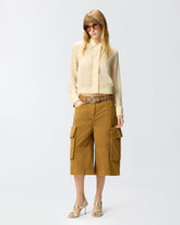 Chemise semi-transparente avec détails métalliques - | Pinko