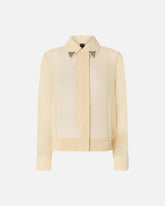 Chemise semi-transparente avec détails métalliques - | Pinko