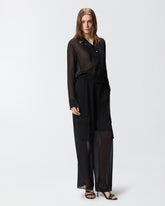Camicia semitrasparente con dettagli metallici - | Pinko