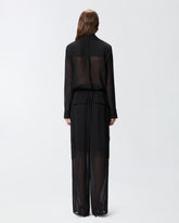 Camicia semitrasparente con dettagli metallici - | Pinko