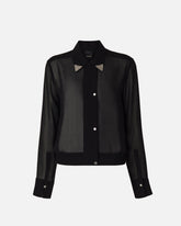 Camicia semitrasparente con dettagli metallici - | Pinko