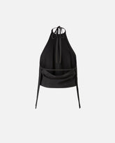 Halterneck top with fringes - | Pinko