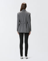 Buttonless jacket with belt - | Pinko