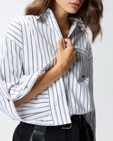 Striped cotton shirt - | Pinko