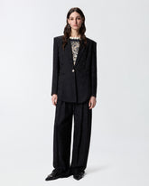 Giacca kimono in jacquard floreale - | Pinko