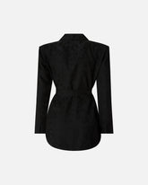 Giacca kimono in jacquard floreale - | Pinko