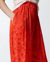 Pantalon en jacquard fleuri - | Pinko